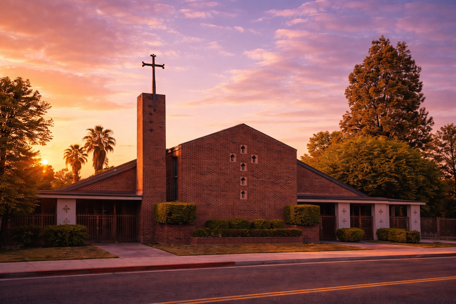 Holy Trinity Armenian Church at sunset